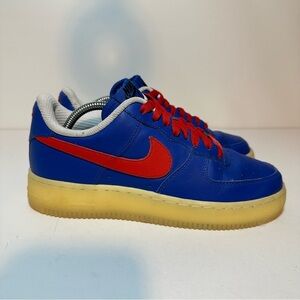 Nike By You ID Air Force 1 Low Blue Red Yellow AQ3778-994 Women Sz 7 (169 Box 20